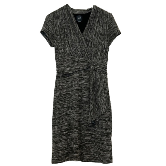 Maeve Dresses & Skirts - ANTHROPOLOGIE Maeve Grey Cinched Surplice Dress, Medium